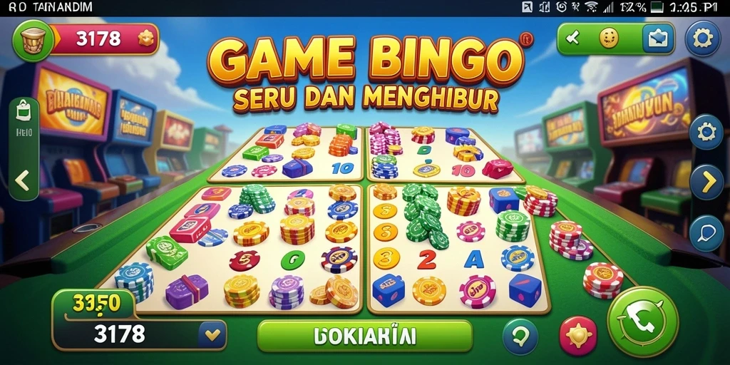 Tampilan menarik dari gameplay Bingo di 3178.