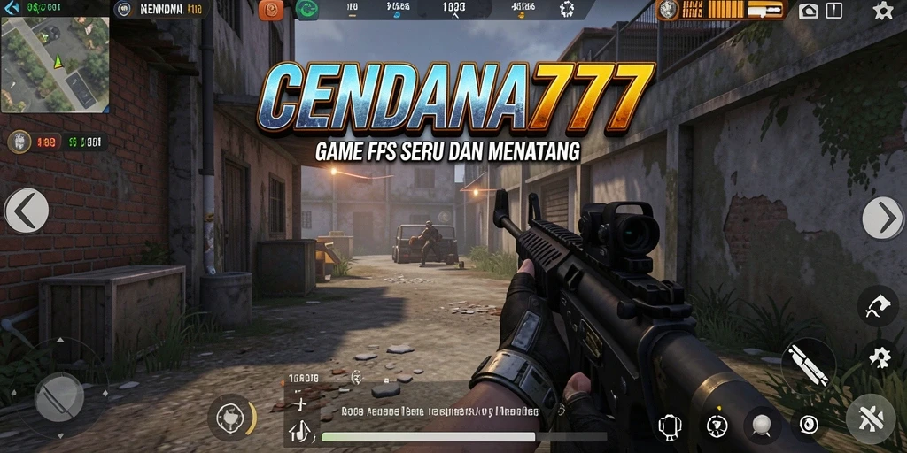 Screenshot gameplay CENDANA777 menampilkan aksi seru dalam pertempuran FPS.