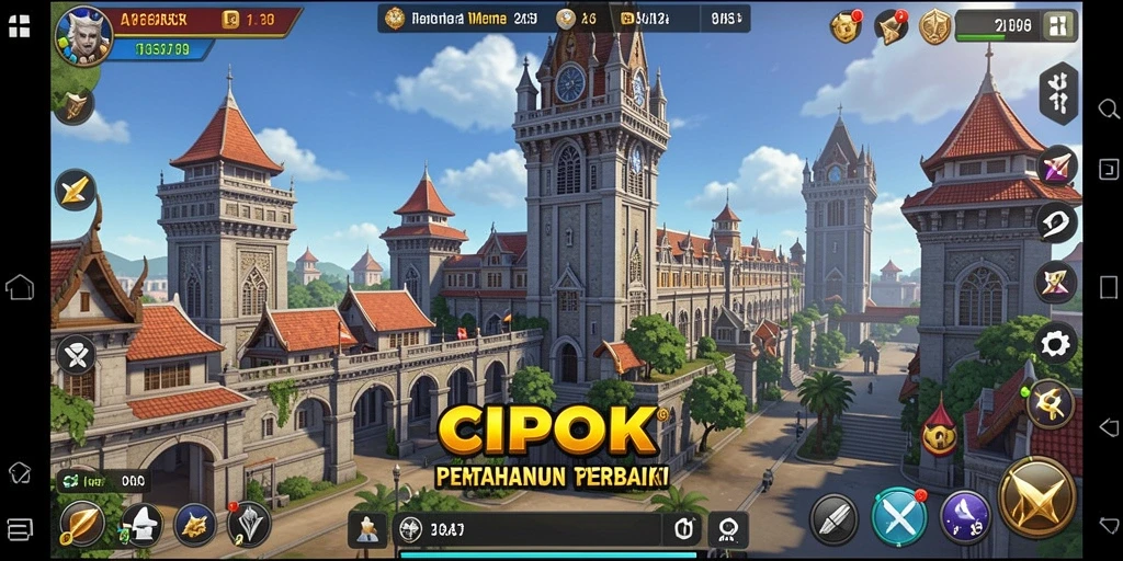 Gameplay intens di CIPOK dengan strategi menara yang mendebarkan.
