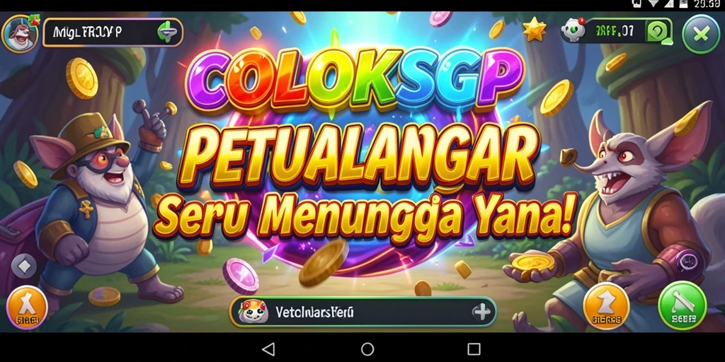Tangkapan layar utama COLOKSGP menampilkan aksi mendebarkan dalam petualangan.
