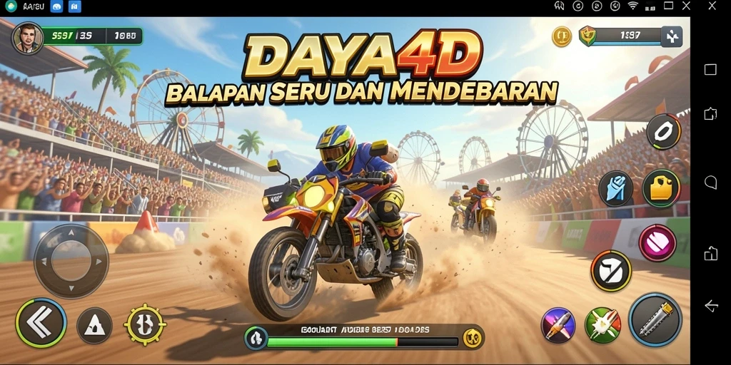 Tampilan gameplay menarik dan mendebarkan dari <strong>DAYA4D</strong>.