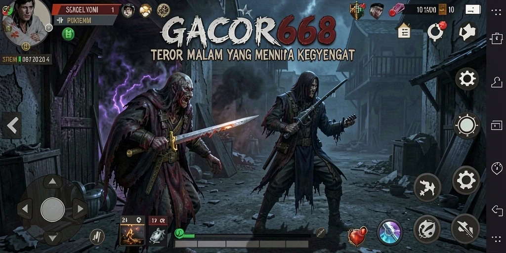 Tangkapan layar utama GACOR668 menampilkan atmosfer kegelapan yang mencekam.