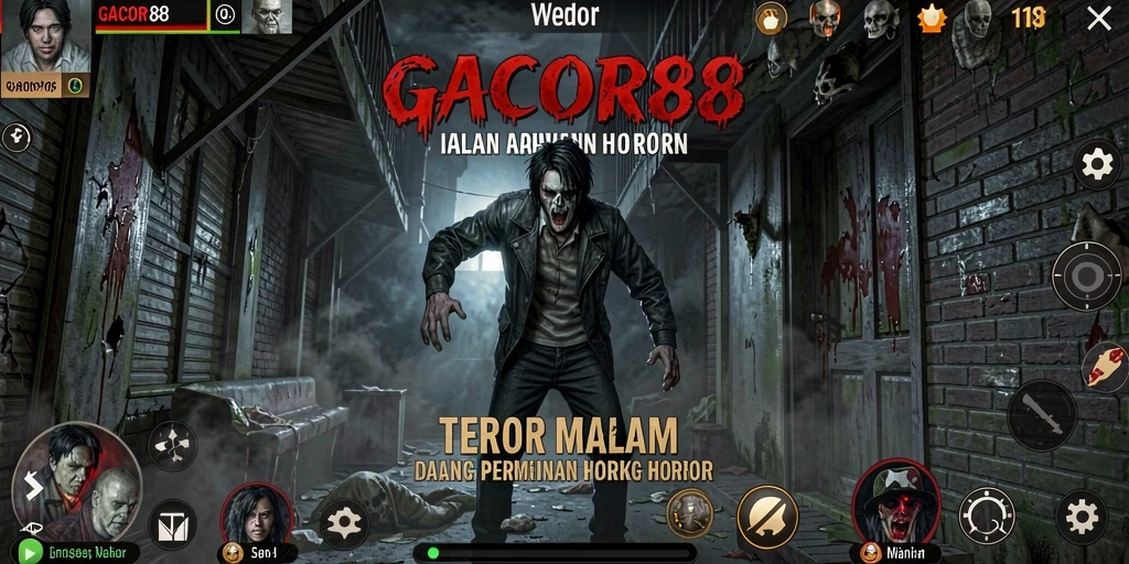 Tampilan menyeramkan gameplay dari GACOR88 yang mencekam.