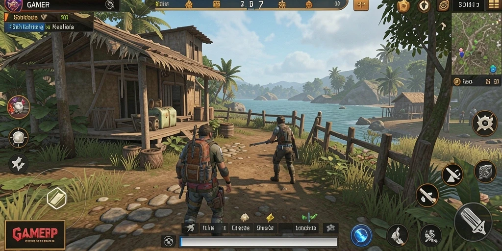 Screenshot GAMERP menampilkan gameplay yang imersif dan interaktif.
