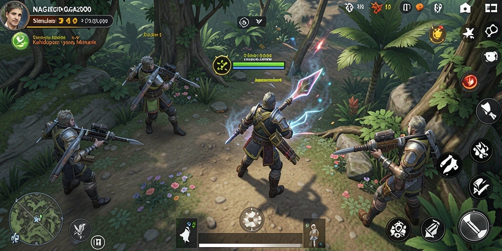 Tampilan gameplay NAGA2000 yang kaya dan interaktif.
