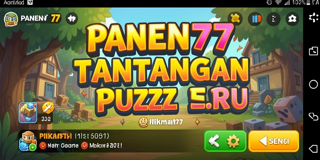 Tangkap momen seru dari gameplay <strong>PANEN77</strong> saat memecahkan puzzle.