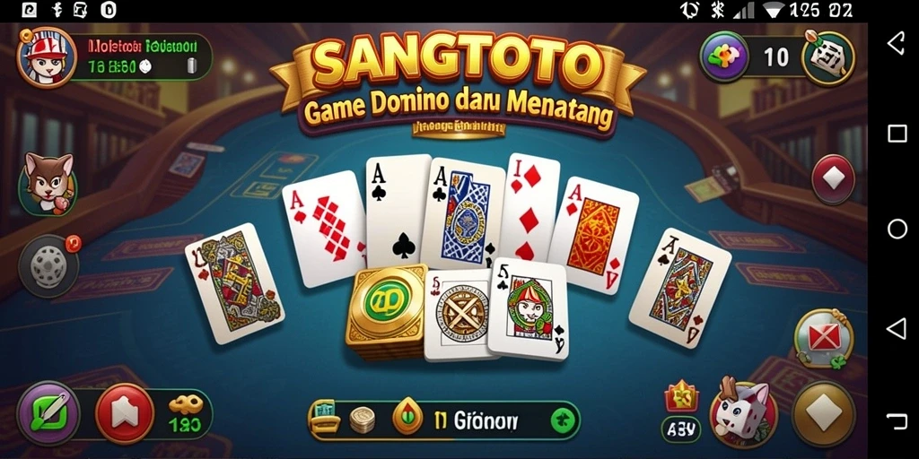 Tampilan gameplay Domino yang menarik dan interaktif.