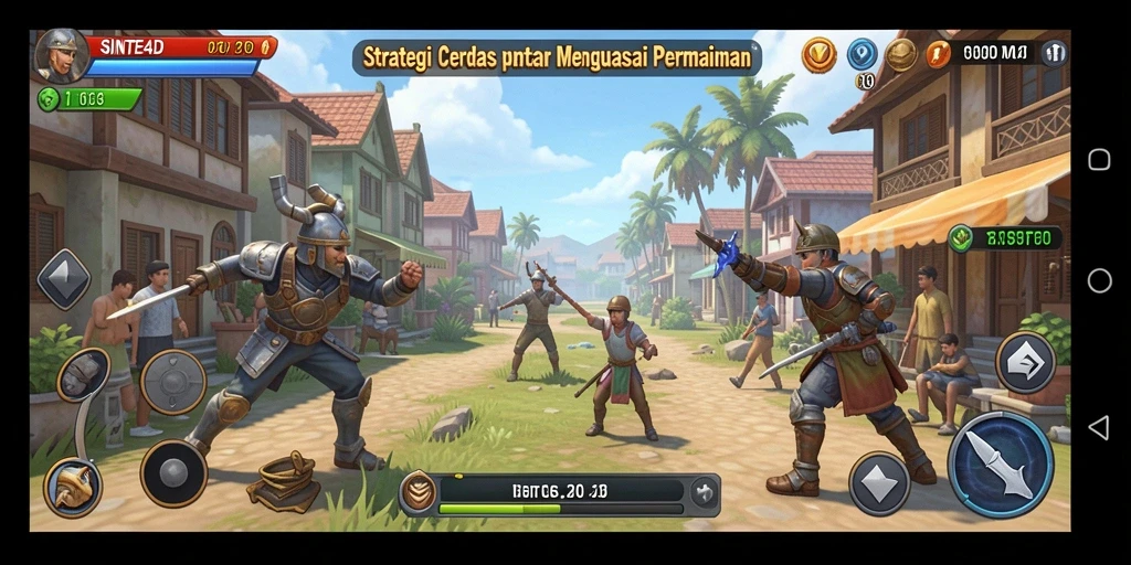 Tangkapan layar gameplay SINTE4D menunjukkan aksi pertempuran yang mendebarkan.