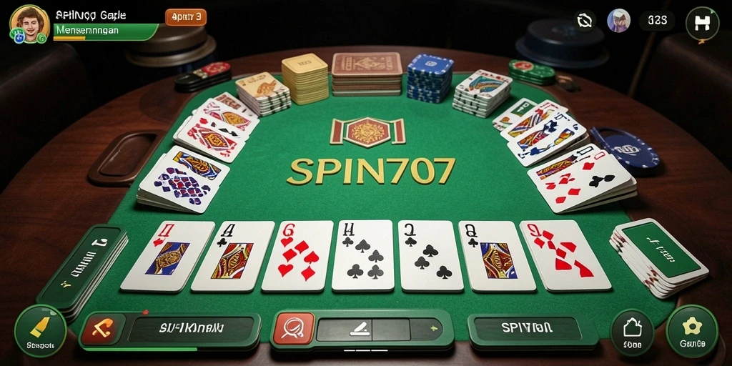 Screenshot gameplay SPIN707 yang menampilkan aksi seru Gaple.