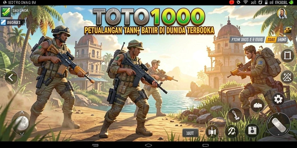 Screenshot menampilkan petualangan seru dalam dunia terbuka TOTO1000.