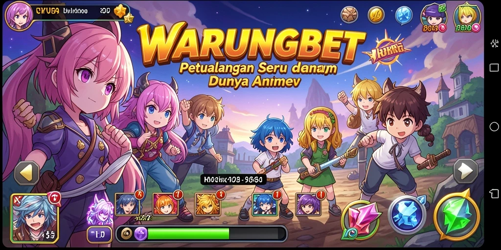Gameplay menarik dengan karakter Anime yang beragam.
